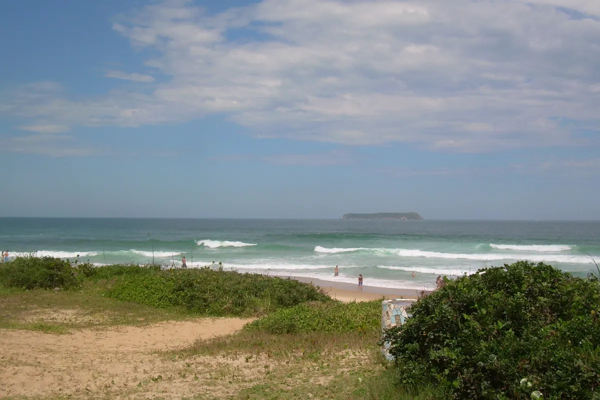 Vista da Praia Mole em Florianópolis